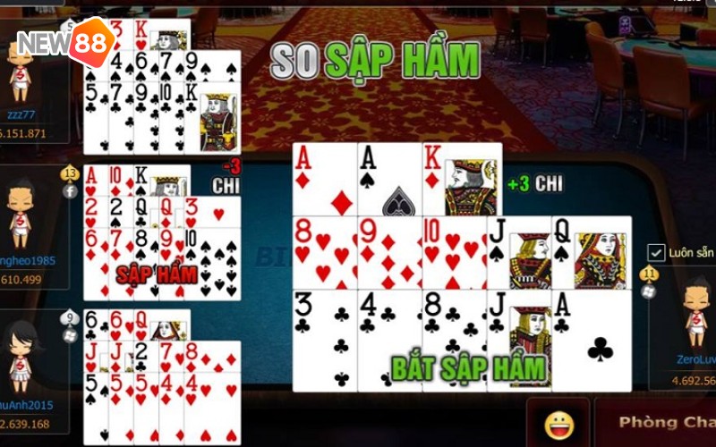 Tham gia chơi mậu binh chi át đơn giản